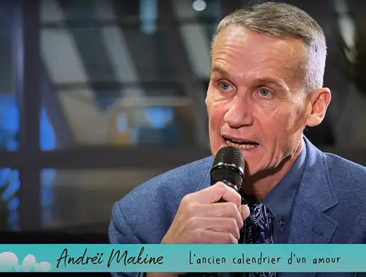 Andreï Makine sur le plateau de Faites Moi Lire