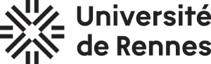 Expression synthétique de l’identité visuelle de l’Université de Rennes, le logotype est composé de deux éléments : le signe et le nom de l’université. Le graphisme du signe a été travaillé pour évoquer l'idée d'un double mouvement : centrifuge et centripète, de réunion et de diffusion. Les lignes qui le composent évoquent à la fois le fait de se regrouper et l'idée d'un rayonnement vers l'extérieur. Le nom de l’université, toujours rédigé en déroulé, est composé dans une typographie identitaire originale, créée pour l’établissement. Volontairement monochrome pour répondre au besoin de visibilité et aux enjeux d'éco-conception, le logotype anticipe et facilite les différents cas d’usage. Il s'utilise principalement en noir, on en blanc sur fond sombre.