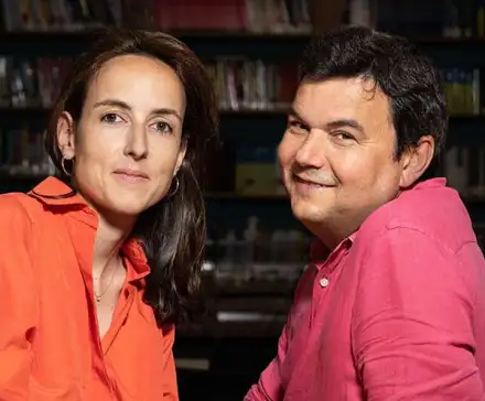 Photographie de Julia Cagé et Thomas Piketty